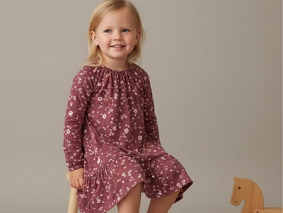 Soft Gallery kjole Alma oxblood red flowery